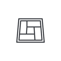 Japanese Tatami line icon