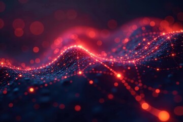 Intricate plexus of glowing lines forming a network , glowing, communication, node