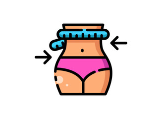 Set icon of an Beauty Treatment Diet