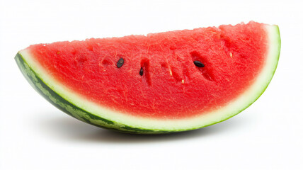 Watermelon Slice Isolated on White Background
