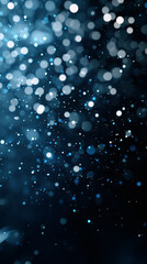 Obraz premium Mystical Blue Light Particles generate by AI