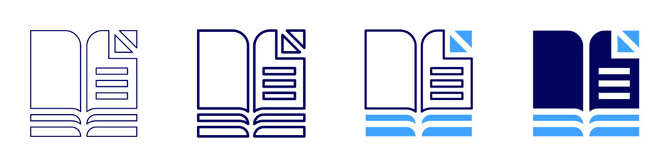 Whodunit mystery​ icon in 4 different styles. Thin Line, Line, Bold Line, Duotone. Duotone style. Editable stroke