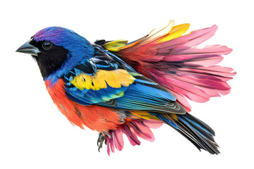 Obraz premium Painted Bunting with vibrant plumage and sharp details