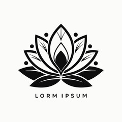 black and white flower