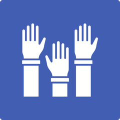 Fototapeta premium Raise Hand Icon