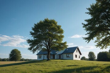 Obraz premium a tree in the field