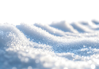 Fototapeta premium A close-up of a snow isolated on white and transparent background. PNG