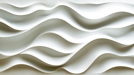 3D abstract waves pattern design. Smooth and modern flow with dynamic curves. Artistic texture for creative backgrounds and elegant walls. Ideal for contemporary minimalist aesthetics.