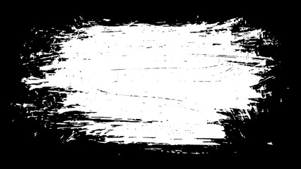 Grunge frame border. Vector paint brush texture.