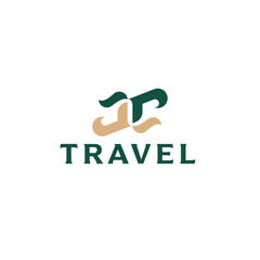 Double A Letter Logo for Travel & Airline Industry