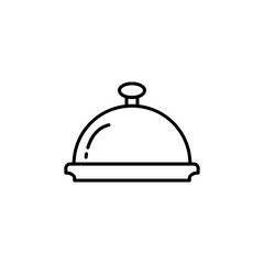 Obraz premium Cloche line icon