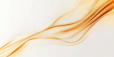 Obraz premium Elegant Flowing Lines in Warm Orange and Cream Color Gradient
