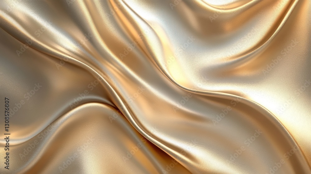 Poster luxurious gold and beige textured background with smooth flowing design for elegant decor