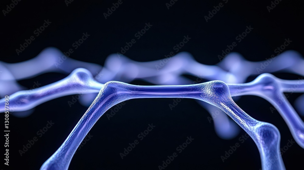 Aufkleber abstract molecular structure: a visually striking representation of an abstract molecular structure,