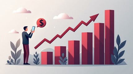 A stock illustration representing Immigration policy in gray and maroon colors with smooth transitions