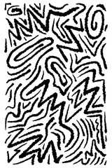 Doodle brush stroke paint grunge hand drawn template watercolor collection line art abstract school paint music