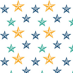 set of colorful stars