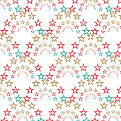 seamless pattern with colorful hearts