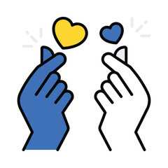 Love vector filled outline icon. EPS 10 file