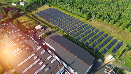 Factory harnessing solar energy