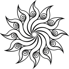 abstract floral ornament