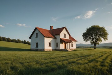 Obraz premium a field of green grass