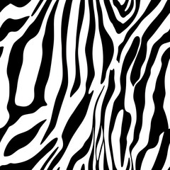 Seamless black and white zebra skin texture background