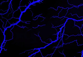 Blue lightning bolts texture background