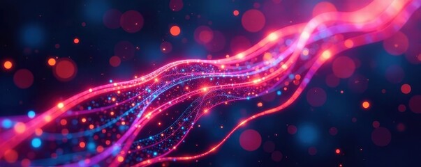 Intricate fiber optic cables weave vibrant futuristic pattern, design, fiber optics, yellow