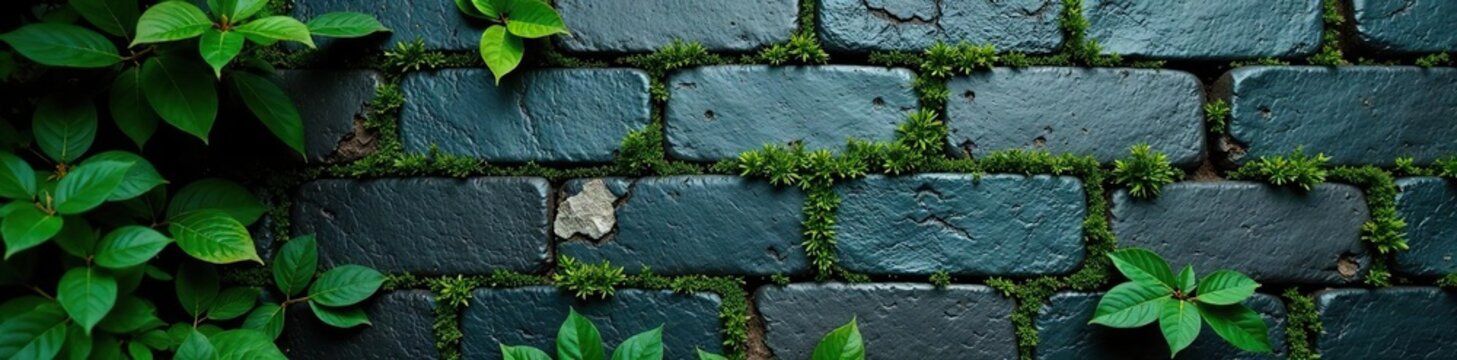 Overgrown slate tiles, crumbling parapets, ominous shadows, texture, scary