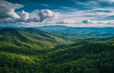 Naklejka premium Appalachian Mountains Panorama