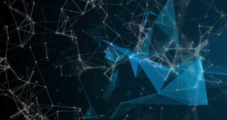 Image of light trails over dark background