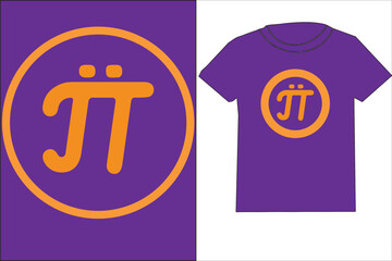 Obraz premium Unique Pi Symbol T-Shirt Design for Math Lovers