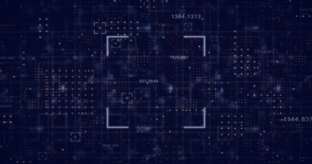 Image of data processing over scope scanning