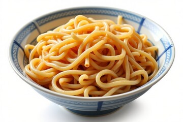 A Full Bowl Contains Freshly Cooked Noodles Ready To Eat
