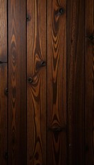 Obraz premium Rich, dark brown walnut wood grain, oiled finish, grain, polished wood