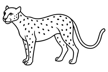 Elegant Cheetah Silhouette