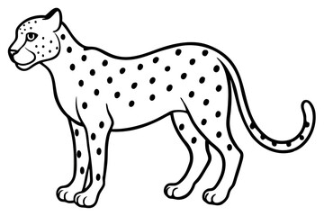 Elegant Cheetah Silhouette