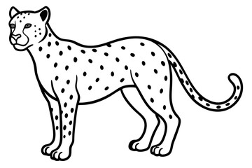 Elegant Cheetah Silhouette
