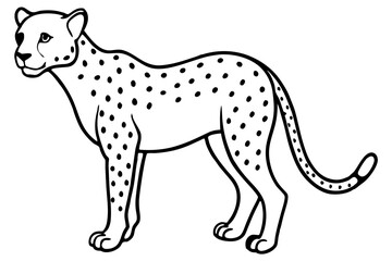 Elegant Cheetah Silhouette