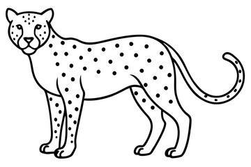 Elegant Cheetah Silhouette