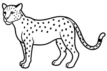 Elegant Cheetah Silhouette