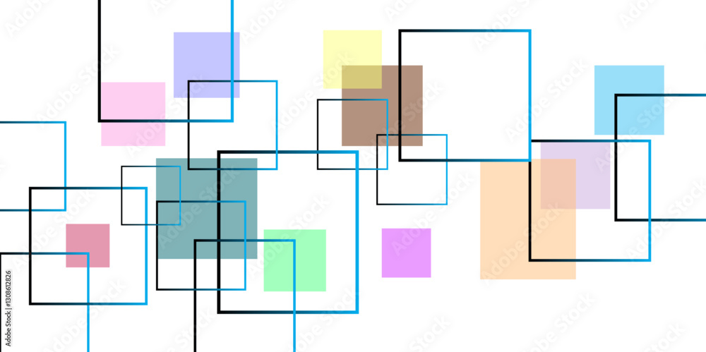 Aufkleber vector concept of network, white background. vector grunge retro square background. abstract technol