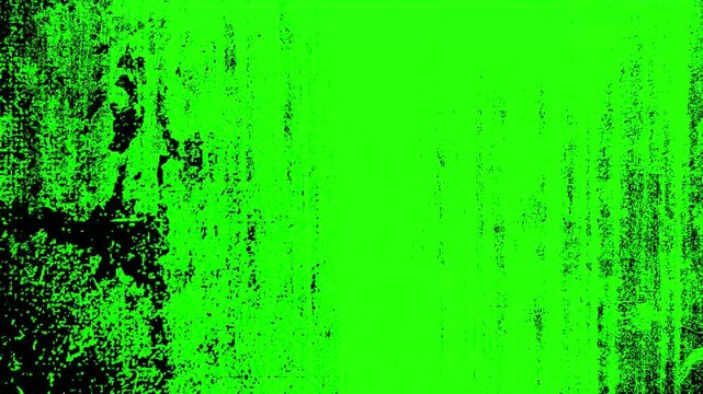 4K green screen white grunge stop motion abstract background retro vintage video overlay, looping animation, texture and grain for grunge effect
