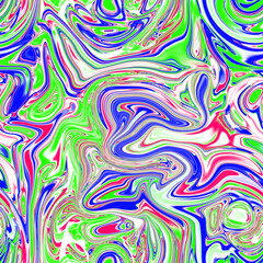 Holographic seamless pattern. The effect of flowing iridescent liquid. Psychedelic effect. Fairy tale unicorn trend background. 90s fashion..