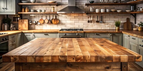 Rustic Kitchen Island Countertop A Warm and Inviting Space for Culinary Creations