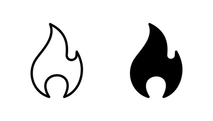 Fire icon vector. fire sign and symbol