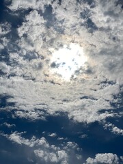 blue sky with clouds