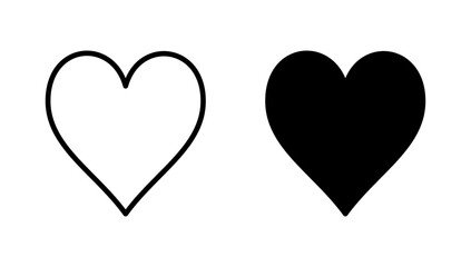 Love icon vector. Heart sign and symbol. Like icon vector.
