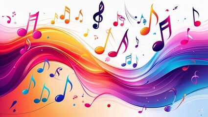 abstract colorful background with waves